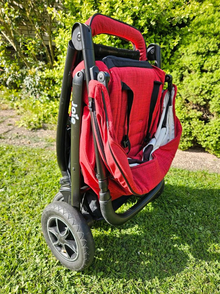 Joie Mytrax rot/lychee Buggy mit Zubehör in Neustadt am Rübenberge