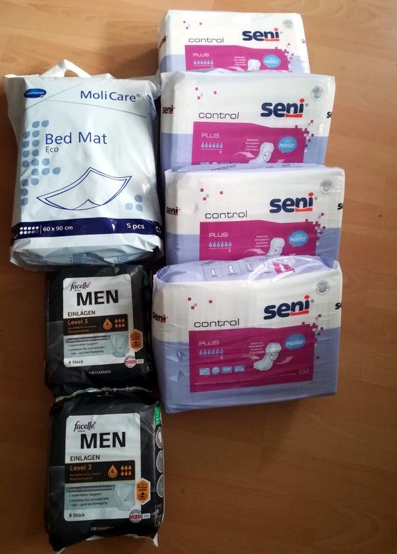 Inkontinenz SENI Control Plus+ Bed Mat + Men Einlagen OVP ✅ in Frielendorf