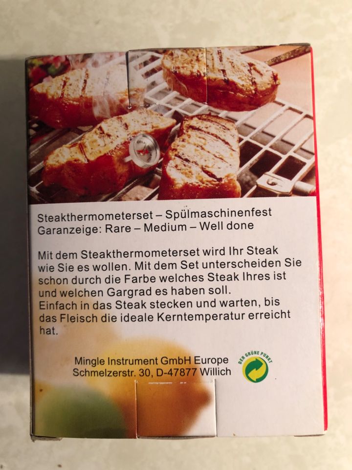 2 Steakthermometer; unbenutzt: OVP in Plön 