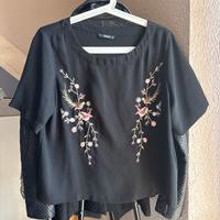 ONLY Oberteil 36 Schwarz Blumen Bayern - Schrobenhausen Vorschau