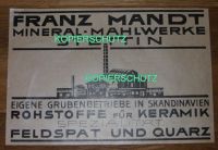 FRANZ MANDT MINERAL MAHLWERKE Werbeanzeige Reklame 1928 Schleswig-Holstein - Bad Oldesloe Vorschau