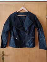 Damen Kunstlederjacke Schwarz Gr. 42 Hessen - Malsfeld Vorschau