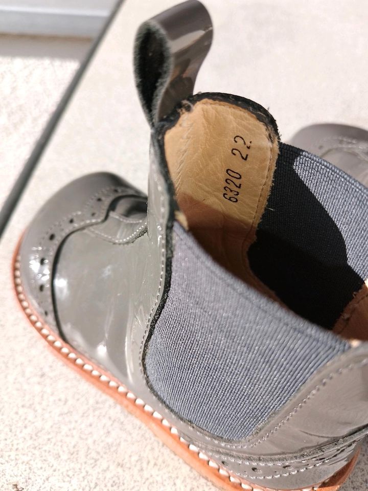 Angulus Chelsea Boots Gr. 22 Lack Leder Stiefel Lauflernschuhe in Kaufbeuren