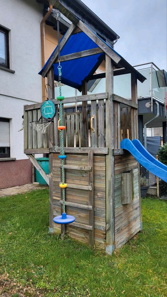 Kinderkletterturm, Klettergerüst für Garten ohne Rutschbahn in Quierschied