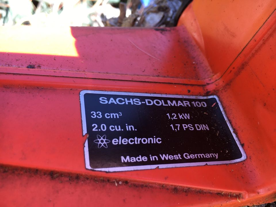 Kettensäge Motorsäge Sachs-Dolmar 100 in Weitenhagen b Greifswald