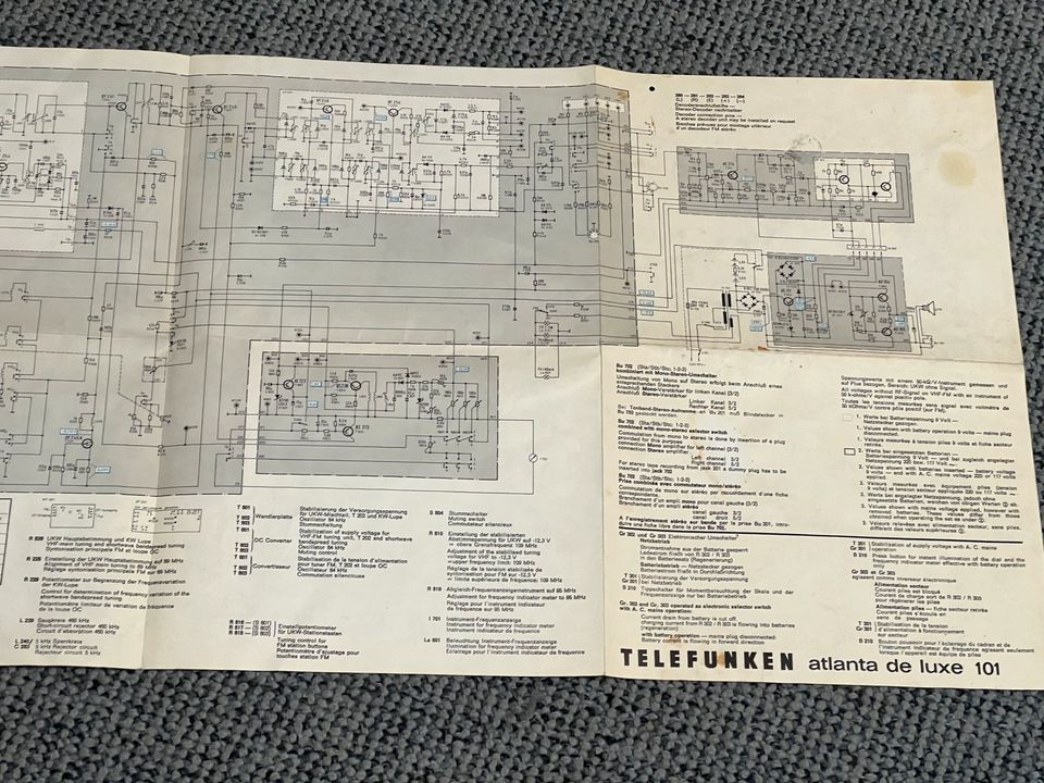 Telefunken Kofferradio Atlanta de luxe 101 in Wernau