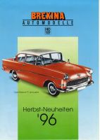 Brekina Automodelle HO 1:87 Prospekt Herbstneuheiten 1996 Baden-Württemberg - Stutzenklinge Vorschau