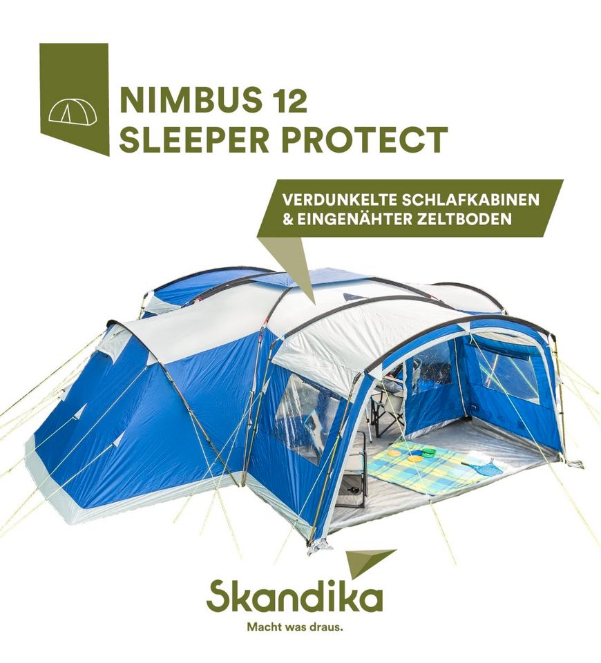 Skandika Nimbus 12 Sleeper Protect Zelt Familienzelt in Lambrechtshagen