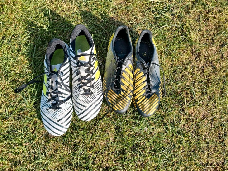 Fußballschuhe Adidas 40 & 43,5 in Wallhausen (Helme)