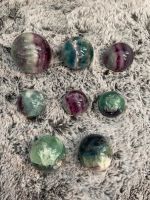 Regenbogen Fluorit/ Feder Fluorit Kugel/ Blue fluorite sphere Kiel - Gaarden Vorschau