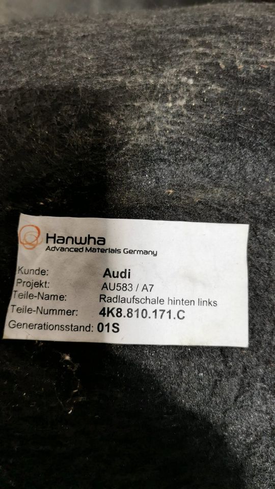 ORIGINAL AUDI A7 Sportback Hinten Links Innenkotflügel 4K8810171C in Hannover