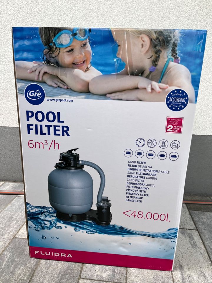 Pool - Sandfilter mit Pumpe von Gre in Nürnberg (Mittelfr)