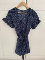 Jumpsuit Einteiler gepunktet blau weiß Shein Berlin - Lichtenberg Vorschau