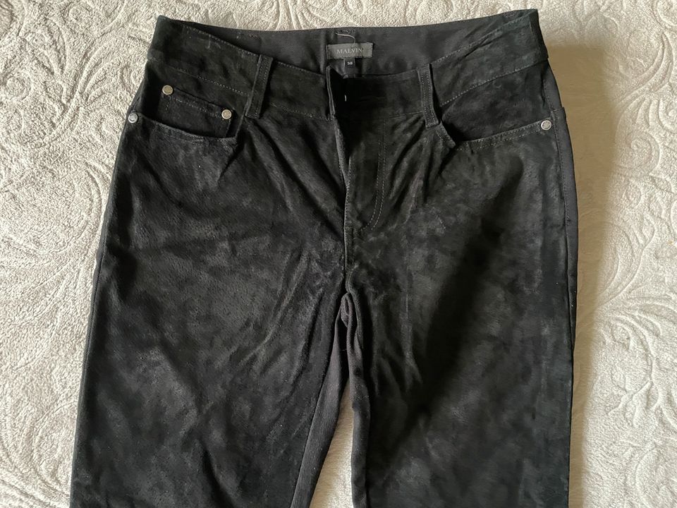 Lederhose Wildleder Jeans schwarz Malvin gr 38 neu in Hamburg