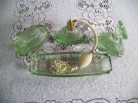 Kosmetik Bad Set Grünes Glas , gebraucht Brandenburg - Wittstock/Dosse Vorschau