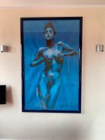 „ Blaue Frau“ Poster XXL POP Art Erotik Kunst Busen ProfiRahmen + Nordrhein-Westfalen - Korschenbroich Vorschau
