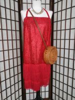 Charleston Kleid 20er mit Stirnband in rot mit Pailletten Gr. L Stuttgart - Stuttgart-Nord Vorschau
