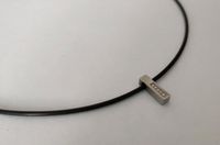 TeNo Kautschuk Halskette und Edelstahl Anhänger mit Brillanten Nordrhein-Westfalen - Schwelm Vorschau