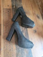 Plateau High Heels Gr.37 Neu mit Glitzer Nordrhein-Westfalen - Neukirchen-Vluyn Vorschau