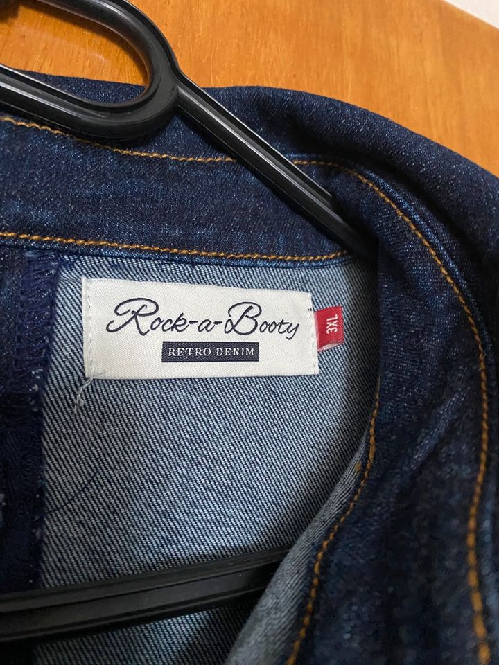 Jeanskleid Rockabilly Swing Jeans denim dark blue shochwertig 3XL in Marpingen