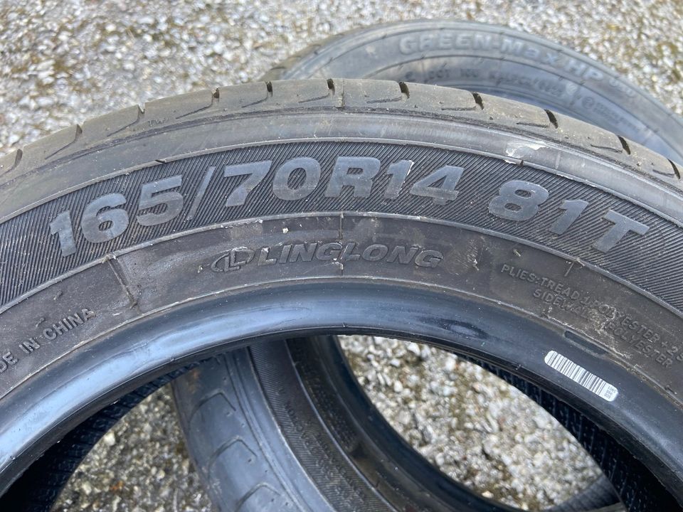 Sommerreifen  6,5-7mm DOT 22  165-70-14, 165/70r14 in Sprockhövel