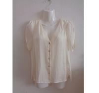 NEU H&M Bluse Hemd S 36 Offwhite Elfenbeinweiß V Ausschnitt Berlin - Rudow Vorschau