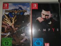 Nintendo Switch Games / Vampyr + Monster Hunter Rise Hessen - Heppenheim (Bergstraße) Vorschau