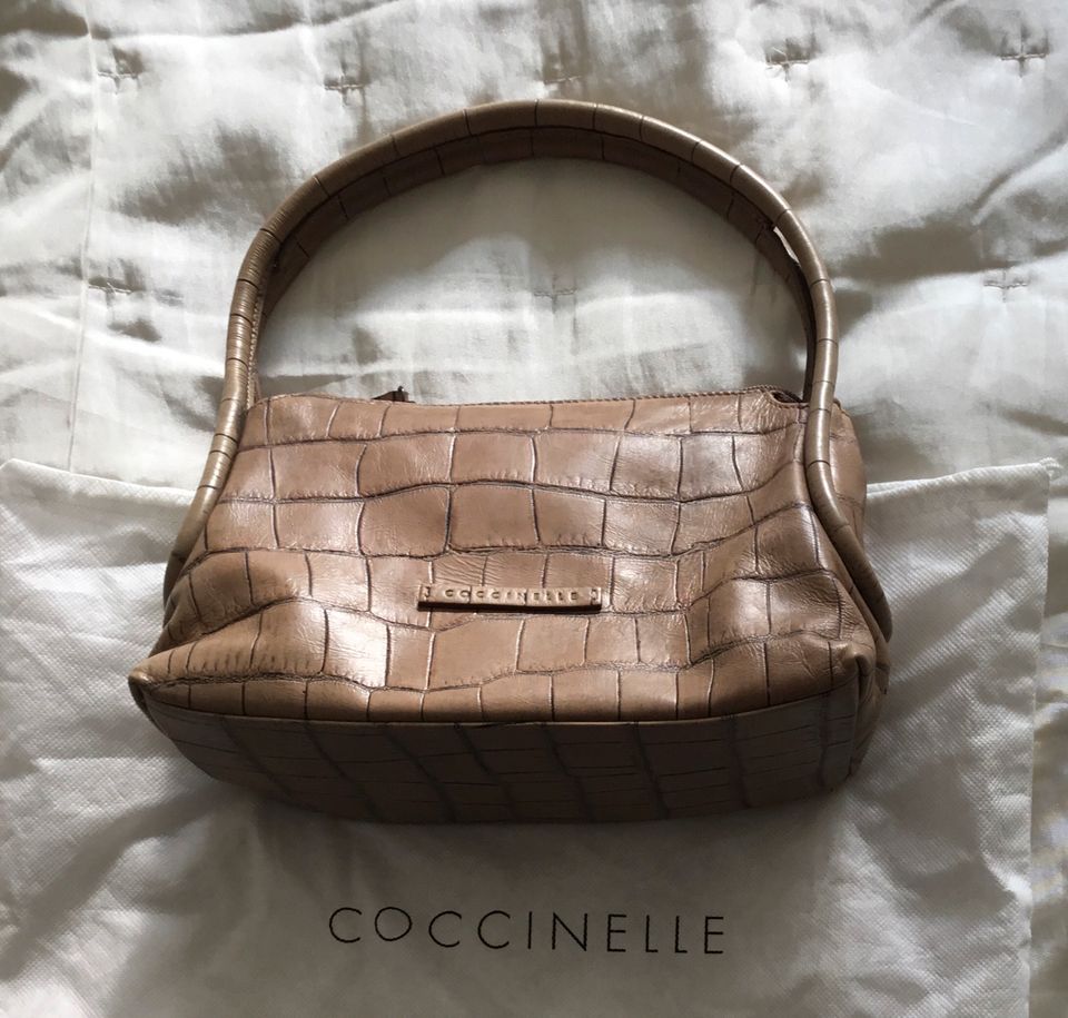 Tasche Coccinelle ungetragen Echtleder Vintage Beige in Ahrensburg