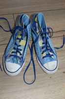 Converse Chucks double blau karos gelb High Niedersachsen - Ronnenberg Vorschau