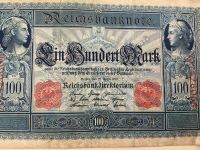 Reichsbanknote Einhundert Mark Berlin 21.April 1910 Roter Stempel München - Schwabing-West Vorschau