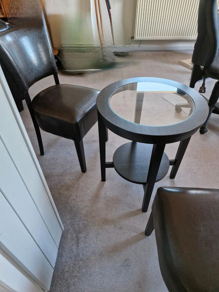 Kleine schicke Sitzecke/ 2x Stuhl + Tisch in Stralsund