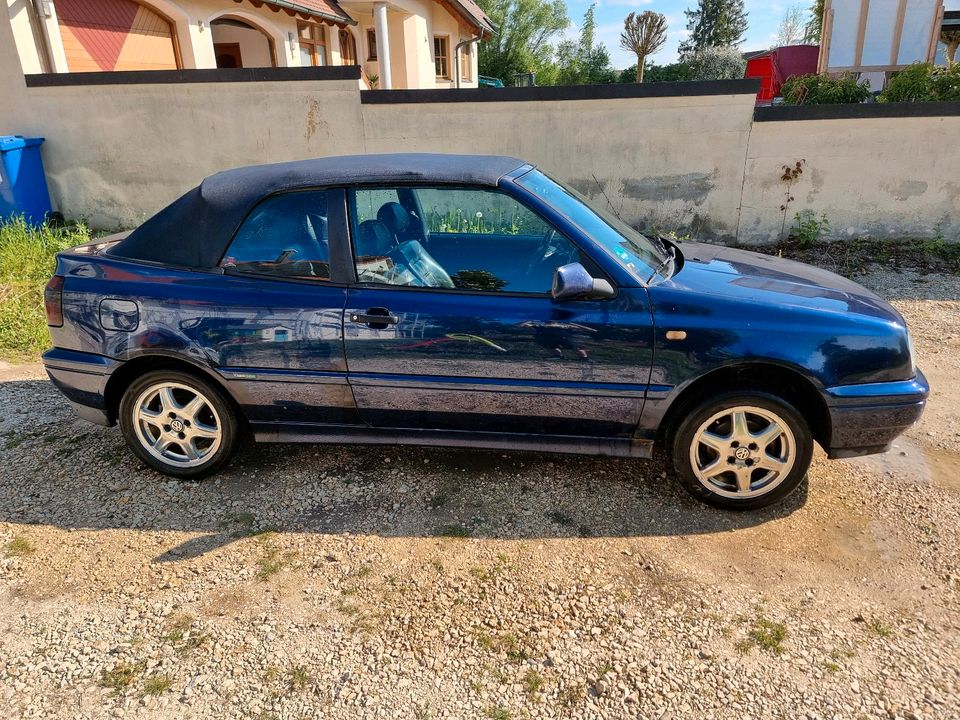 VW Volkswagen Golf 3 III Cabrio Vollleder 1.8L 90PS in Niederschönenfeld