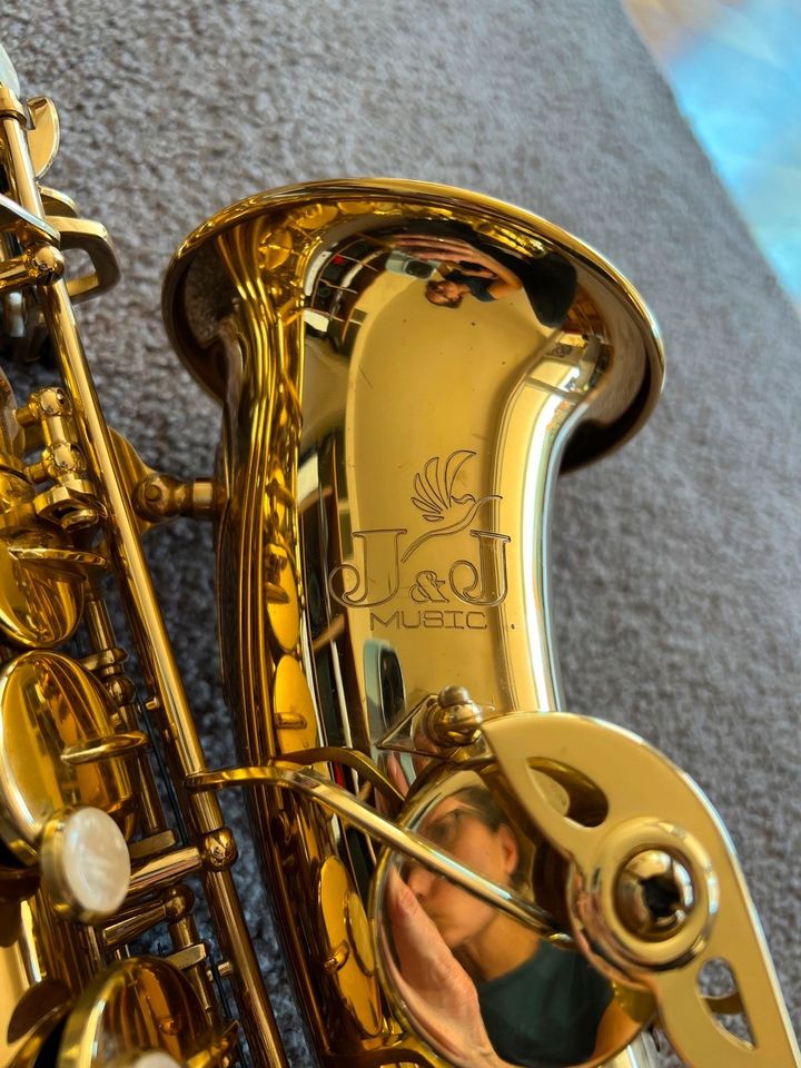 Alto Saxophone alt JJ-Music AS 100 Goldlack in Neidlingen