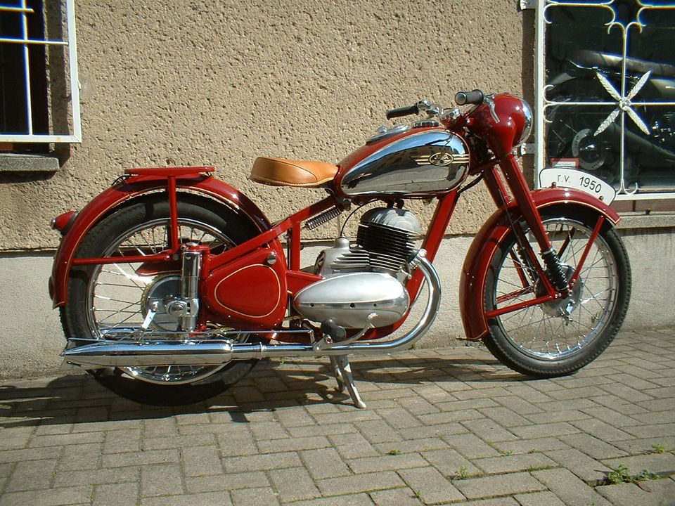 Jawa Perak 350, Typ 18, 2 Zyl. 2T, Komplettrestauration, Bj. 1950 in Aschersleben