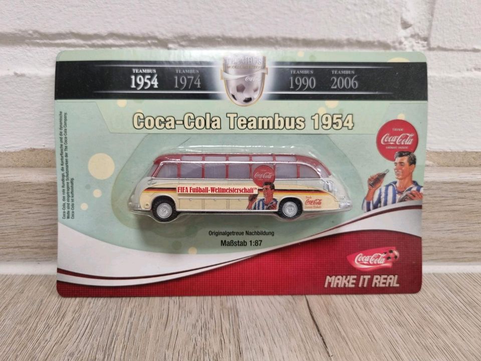 Coca Cola Teambus 1954, Weltmeisterschaft WM, neu in OVP in Erkelenz