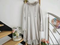 XXL 46 48 Soccx Hoodiekleid Sweatshirtkleid beige braun Kleid Sachsen-Anhalt - Genthin Vorschau