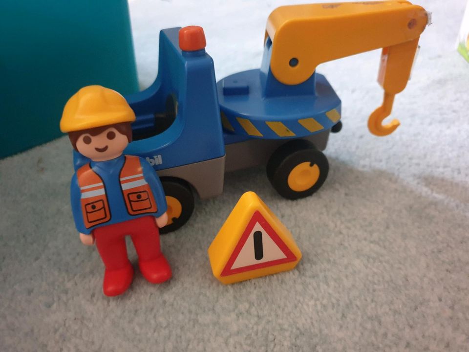 Playmobil 123 Müllwagen, Abschlepper, Rennauto, Bagger, Traktor in Extertal