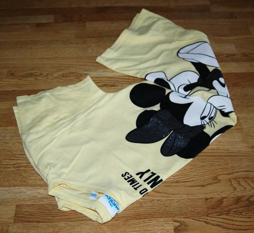 Schlafshirt / Nachthemd "Mickey und Minnie Mouse" gelb Gr.146/152 in Senden