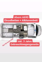 Ahorn A690 Wohnmobil mit Einzelbetten, Klima, TV, 4 Pers Nordrhein-Westfalen - Würselen Vorschau