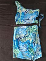 2 Teiler blau marmor party sommer Rock top Batik neu Niedersachsen - Nordstemmen Vorschau