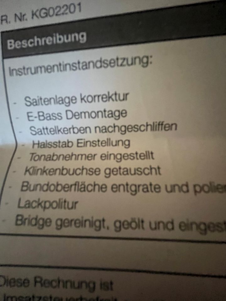 E-Bass, komplett überholt in Esslingen