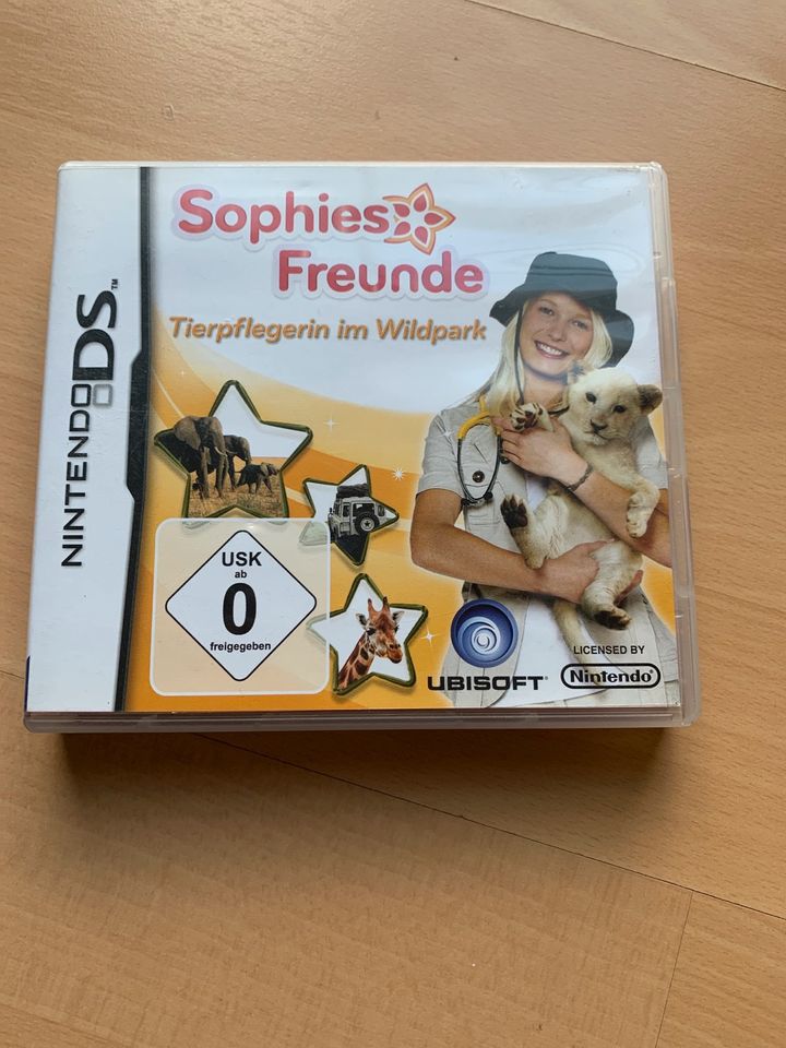 Nintendo DS Spiel - Sophies Freunde - Tierpflegerin im Wildpark in Wegscheid