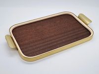 Vintage 50er Jahre kleines Servier-Tablett mit Teakholz-Furnier Berlin - Steglitz Vorschau