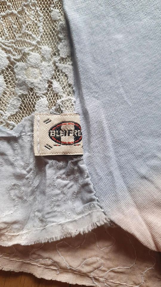 Bleifrei Bluse, Shirt Gr. 38 40 in beige Spitze, Pailletten in Amstetten