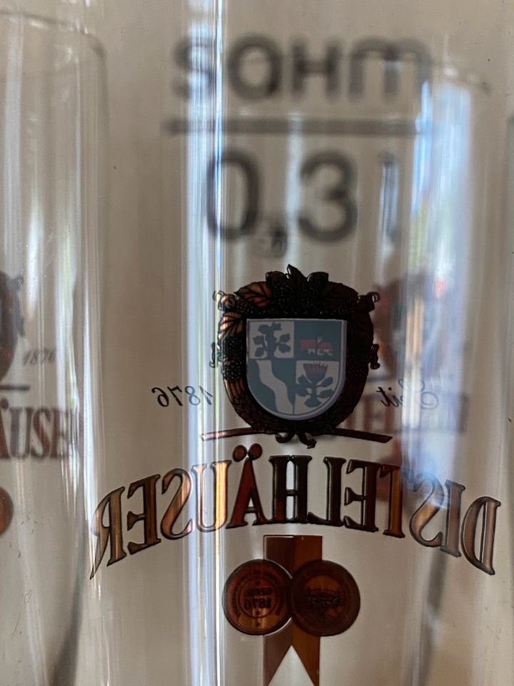 Glas Trinkglas Bierglas Weizenbierglas 0,3 l Distelhäuser in Würzburg