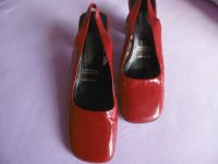 Sling - Pumps Sandalette MADE IN SPAIN Rot echt Leder, Gr. 39 Nordrhein-Westfalen - Sankt Augustin Vorschau