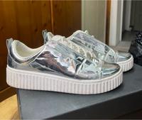 Damenschuhe, Sneacker in metallic Silber Größe 39 Eimsbüttel - Hamburg Rotherbaum Vorschau