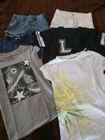 Bekleidungspaket Mädchen 6 Teile T-Shirts Shorts Größe 158 Bayern - Hunderdorf Vorschau
