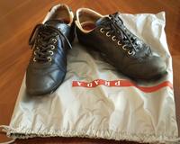 Schwarze Leder Sneaker original von Prada Gr. 37 Berlin - Marzahn Vorschau
