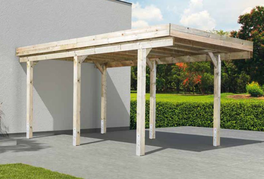 Carport als Bausatz oder Montage aus Holz Auto Wohnwagen in Gummersbach